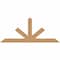 Ekena Millwork Saratoga Timber Gable Bracket, Western Red Cedar, 84"W x 35"H x 5 1/2"D x 5 1/2"F, 10/12 Pitch GBW084X35X0606SAR00SWR - alternate 1